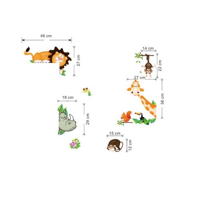 Наклейка для интерьера детская cd001 - 90Х60 см