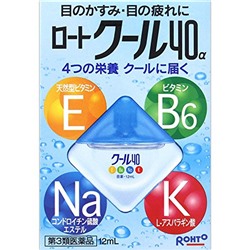 ROHTO COOL 40α КАПЛИ ДЛЯ ГЛАЗ (12мл)