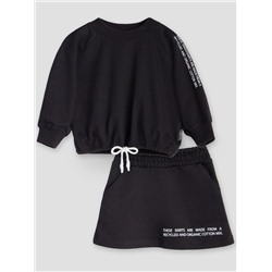 Толстовка+юбка, Black