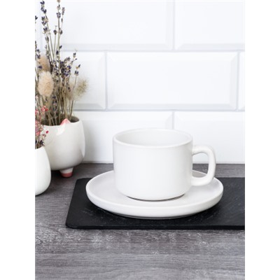 Чайная пара 300 мл white / 3404W 2pcs/3600 /уп6/36/
