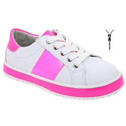 Полуботинки KENKA 9734 white/fuxia ( 2,5)