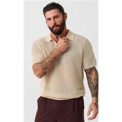 Футболка лен F011-06LN l.beige