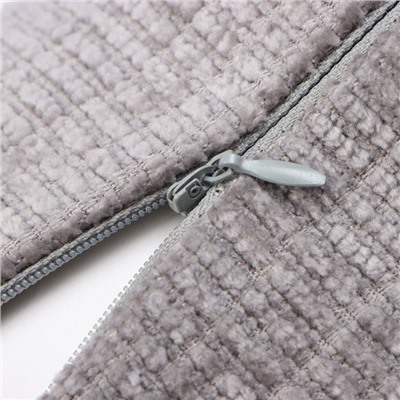 Наволочка декоративная «Этель» Velvet, 43×43 см, серая