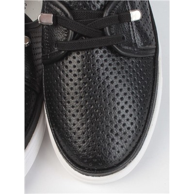 03-A5657 BLACK Полуботинки женские (натуральная кожа)