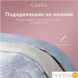 CASSIA ЭМИН КПБ 175х215-1/230х250-1/50х70-2/70х70-2, 6пр.,бамб/хл