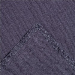 Пелёнка муслиновая Крошка Я "Dark blue", 135х100см, двухслойная, 100 % хлопок