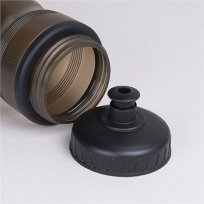 Бутылка для воды велосипедная ZEON WB066 силиконовый клапан, пищевой hi-quality PP, 750ML цвет black/уп100