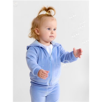 Толстовка Крошка Я Plushy, р. 74-80, голубой