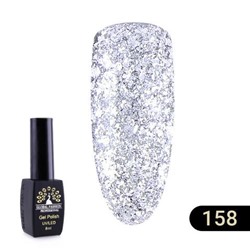 Гель лак Global Fashion BLACK ELITE 158, 8 мл
