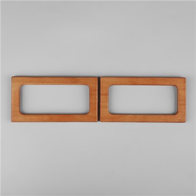 Ручки для сумки деревянные, 15 × 8 см, 2 шт, цвет светло-коричневый