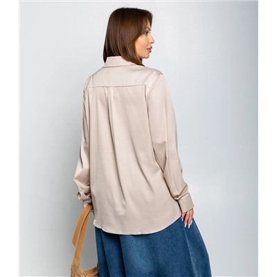 Рубашка #ОКТ085005, бежевый