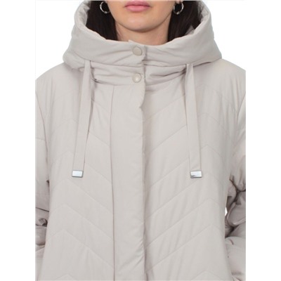 1135 BEIGE Пальто зимнее облегченное женское (холлофайбер 150 гр.)