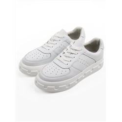 05-PDXL101-1 WHITE Кроссовки женские (натуральная кожа)