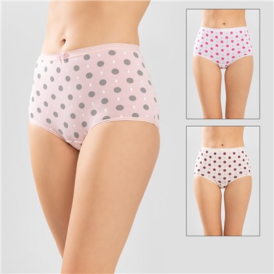 ЦЕНА ЗА 3 ШТУКИ! 8806-35 Трусы женские (горох) BAYKAR