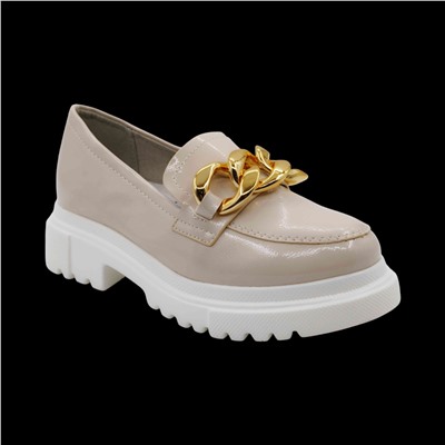 Лоферы AV896-3-4 бежевые