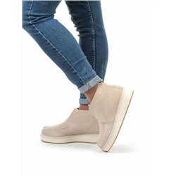 01-5173-5 BEIGE Ботинки демисезонные (натуральная замша, байка)