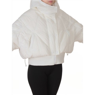 H24-033 WHITE Куртка пуховая зимняя женская (пух)