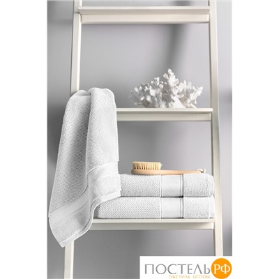 PRIME PRIVE ОТИЛИЯ бел К-т Полотенец, 50x100-1/70х140-1, 2 пр., 100% хлопок, 500 гр/м2