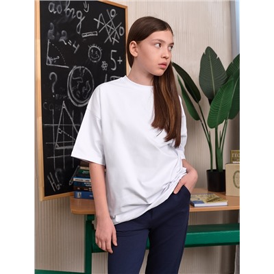 Футболка оверсайз SCHOOL белая
