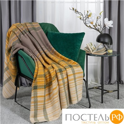 CASSIA ТРАБЗОН коричн Плед 130x180, 1 пр., 60% хл., 40% акрил