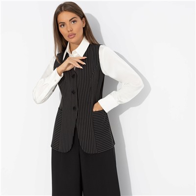 Жилет в полоску, Налёт драмы (чёрный)