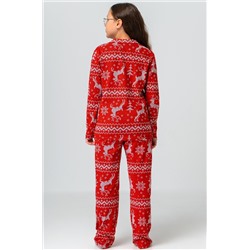 Новогодняя пижама для девочки с брюками и рубашкой Happyfox