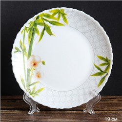 Набор тарелок 6 штук 190 мм / LHP-75XN (6773) Бамбук с орхидеей /уп 12/