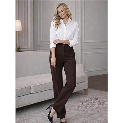 Женские летние брюки Брюки трубы вискоза шоколад