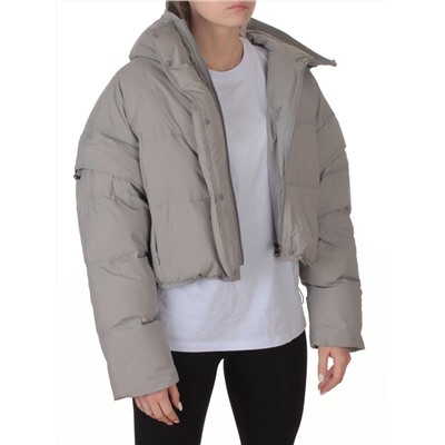 9518 GRAY Куртка пуховая зимняя женская (пух)