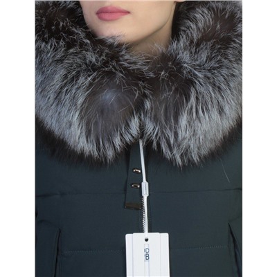 266 DK. GREEN Куртка зимняя с чернобуркой OMMEITT