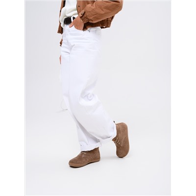 Босоногие ботинки  ED'ART 208.NATA'br.Серо-коричневая замша