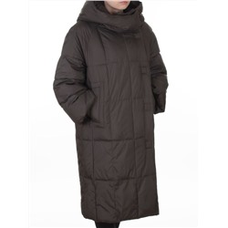 8892 DK. BROWN Пальто зимнее женское (200 гр. холлофайбер)