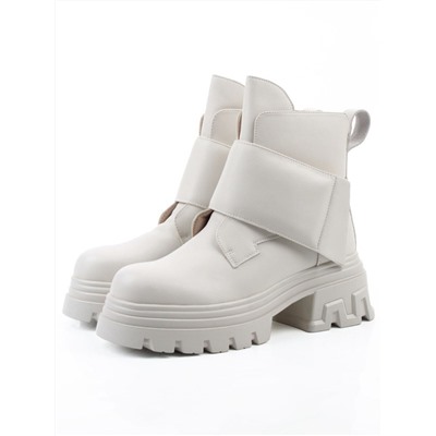 04-PAS148-2Z MILK Ботинки зимние женские (натуральная кожа, 100% шерсть)