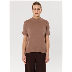 Джемпер вязаный с короткими рукавами