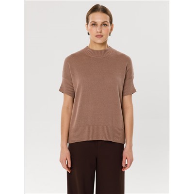 Джемпер вязаный с короткими рукавами