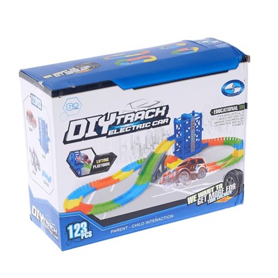 УЦЕНКА Автотрек «Магический Трек», гибкий, светится в темноте, 123 детали, лифт