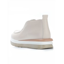 01-5576-2 BEIGE Ботинки демисезонные женские (натуральная кожа, байка)