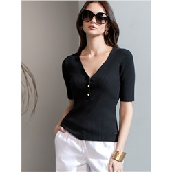 Джемпер тонкой вязки из вискозы с нейлоном