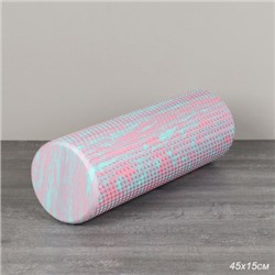 Ролик массажный спортивный Woohooo СELL 45x15/ розово-голубой /уп10