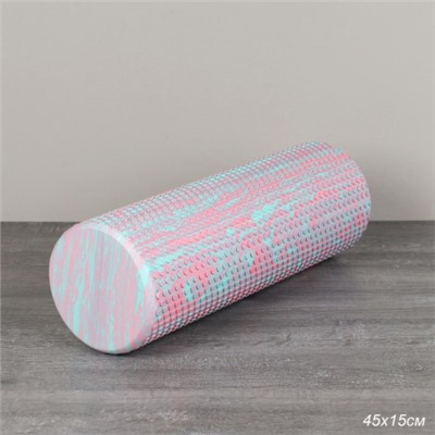 Ролик массажный спортивный Woohooo СELL 45x15/ розово-голубой /уп10