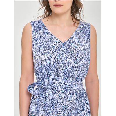 Комбинезон синий с поясом