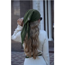 Косынка вязаная мериносовая, Хаки