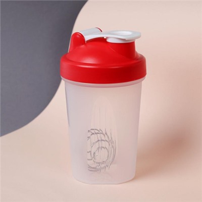Бутылка/Шейкер SMALLHERO SHS-400 красная, для спортивного питания 400ML ШОК цена!/уп80