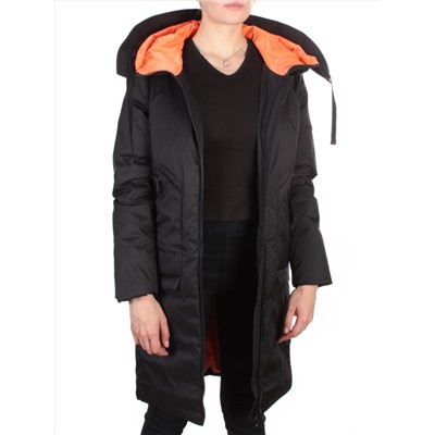 GWD21336P BLACK Пальто зимнее женское PURELIFE (200 гр. холлофайбер)