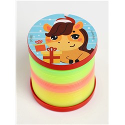 Пружинка радуга «Весёлая лошадь», d=5 см, МИКС