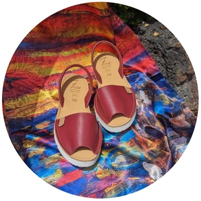 AB.Zapatos · 3202 · Granate+Двух сторонний шелковый палантин Silk Arte (110)-6 АКЦИЯ