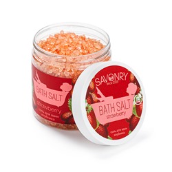 Соль для ванны  Strawberry (клубника), банка 600 гр