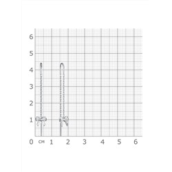 Серьги родированные серебро 925*