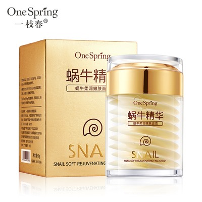 One Spring Snail Крем для лица с фильтратом улитки, 60г