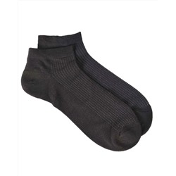 Короткие носки р. 40-45 "В сеточку" Черные